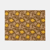 William Morris Anemone, Brown en Mustard Gold Deurmat (Voorkant)
