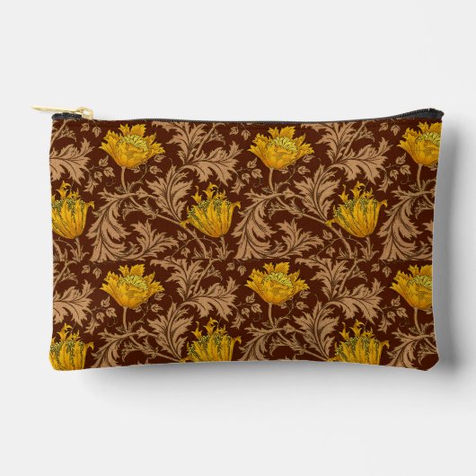William Morris Anemone, Brown en Mustard Gold Etui (Voorkant)