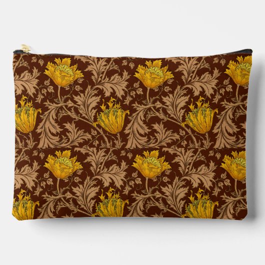 William Morris Anemone, Brown en Mustard Gold Etui (Voorkant)