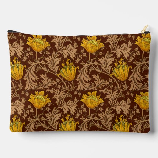 William Morris Anemone, Brown en Mustard Gold Etui (Achterkant)