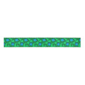 William Morris Anemone, Emerald Green en Blue Grosgrain Lint (Voorkant)