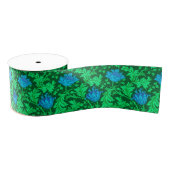 William Morris Anemone, Emerald Green en Blue Grosgrain Lint (Spoel)
