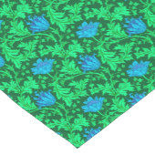 William Morris Anemone, Emerald Green en Blue Korte Tafelloper (Hoek)