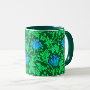 William Morris Anemone, Emerald Green en Blue Mok