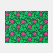 William Morris Anemone, Emerald Green en Fuchsia Deurmat (Voorkant)