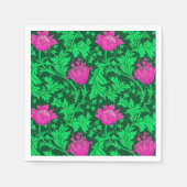 William Morris Anemone, Emerald Green en Fuchsia Servet (Voorkant)
