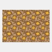William Morris Anemone, Gold, Red en Green Inpakpapier Vel (Voorkant)