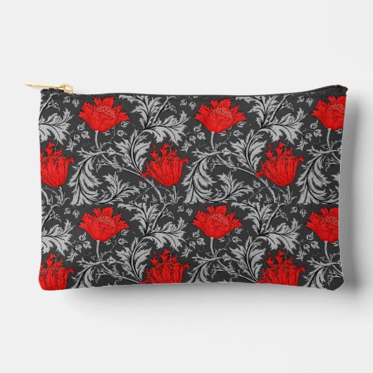 William Morris Anemone, Grey/Grey en Red Etui (Voorkant)