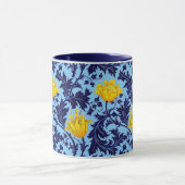 William Morris Anemone, Navy en Mustard Yellow Mok (Midden)