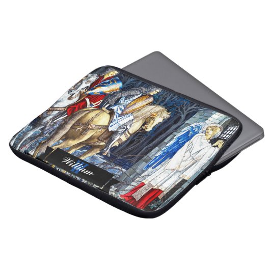 William Morris Angel Art Electronics Bag Laptop Sleeve (Voorkant top)