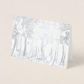 William Morris ANGELS IN ECHTE FOLIE NOOT KAART (Voorkant)