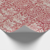 William Morris  Animals Birds Rabbits Pink Cadeaupapier (Hoek)