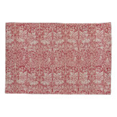 William Morris Animals Birds Rabbits Pink Kussensloop (Achterkant-Links)