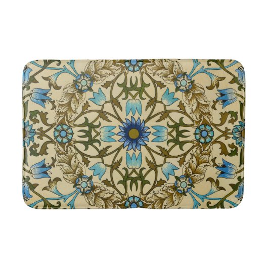 William Morris - Antiek 1873 Vine & Flower Pattern Badmat (Voorkant)