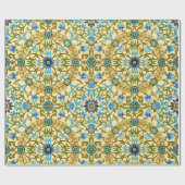 William Morris Antiek 1873 Vine & Flower Pattern Cadeaupapier (Vlak)