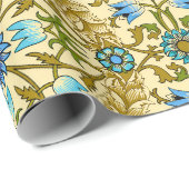 William Morris Antiek 1873 Vine & Flower Pattern Cadeaupapier (Rol Hoek)