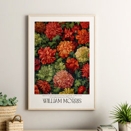 William Morris Antiek bloemmotief Poster