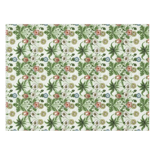 William Morris Antiek Daisy Floral Pattern Tafelkleed (Voorkant (Horizontaal))