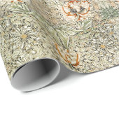 William Morris Antiek Honeysuckle Floral Classic Cadeaupapier (Rol Hoek)