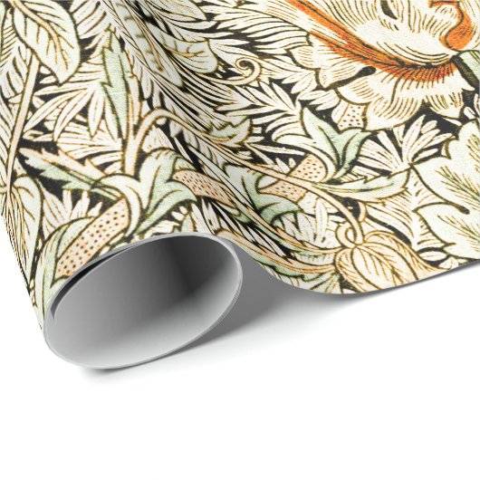 William Morris Antiek Honeysuckle Floral Classic Cadeaupapier (Rol Hoek)