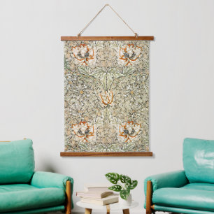 William Morris Antiek Honeysuckle Floral Classic Hangend Wandkleed