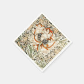 William Morris Antiek Honeysuckle Floral Classic Servet (Hoek)