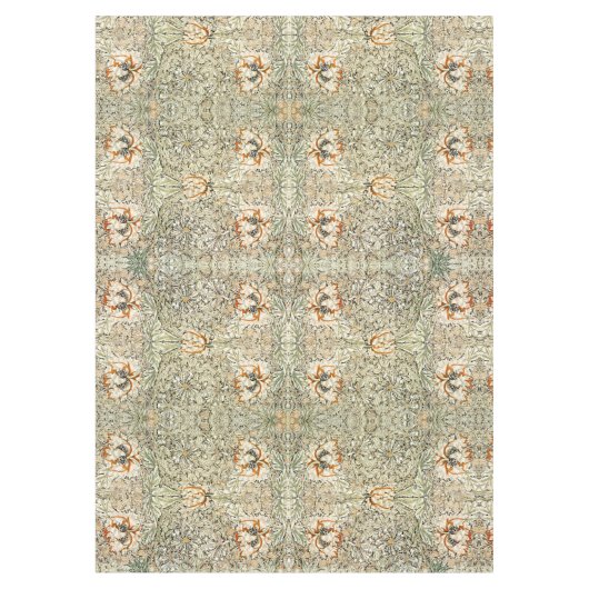 William Morris Antiek Honeysuckle Floral Classic Tafelkleed (Voorkant)