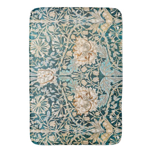 William Morris Antiek Honeysuckle Floral Pattern Badmat (Voorkant Verticaal)