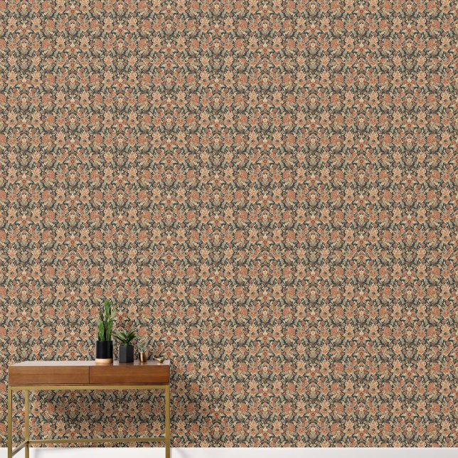 William Morris Antiek Honeysuckle Floral Pattern Behang (Hal)