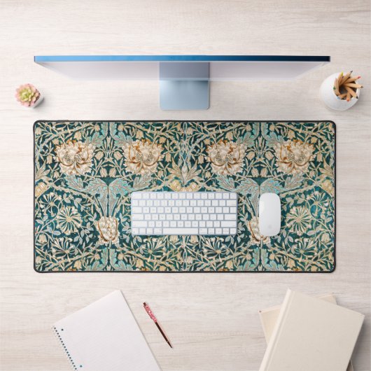 William Morris Antiek Honeysuckle Floral Pattern Bureaumat (Kantoor 1)