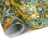 William Morris Antiek Honeysuckle Floral Pattern Cadeaupapier (Rol Hoek)