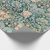 William Morris Antiek Honeysuckle Floral Pattern Cadeaupapier (Hoek)