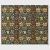 William Morris Antiek Honeysuckle Floral Pattern Cadeaupapier (Vlak)