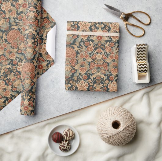 William Morris Antiek Honeysuckle Floral Pattern Cadeaupapier (Crafts)