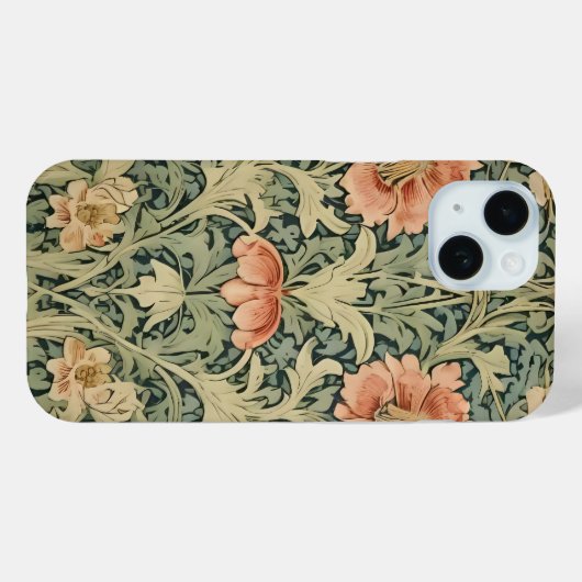 William Morris Antiek Honeysuckle Floral Pattern Case-Mate iPhone Case (Achterkant (horizontaal))