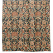 William Morris Antiek Honeysuckle Floral Pattern Douchegordijn (Voorkant)