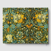 William Morris Antiek Honeysuckle Floral Pattern Gastenboek (Achterkant)