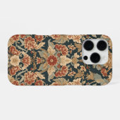 William Morris Antiek Honeysuckle Floral Pattern iPhone Hoesje (Achterkant horizontaal)