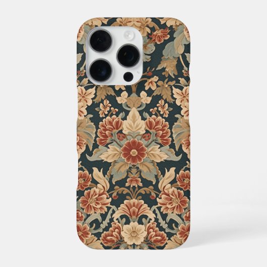 William Morris Antiek Honeysuckle Floral Pattern iPhone Hoesje (Achterkant)