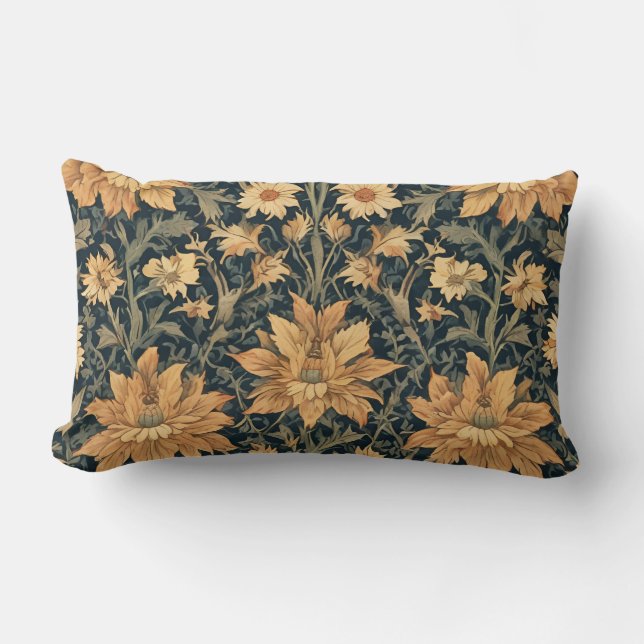 William Morris Antiek Honeysuckle Floral Pattern Kussen (Voorkant)