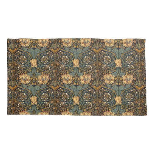 William Morris Antiek Honeysuckle Floral Pattern Kussensloop (Achterkant)