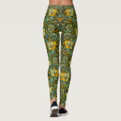 William Morris Antiek Honeysuckle Floral Pattern Leggings (Achterkant)