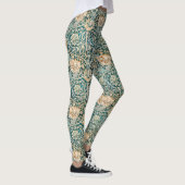 William Morris Antiek Honeysuckle Floral Pattern Leggings (Rechts)