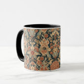 William Morris Antiek Honeysuckle Floral Pattern Mok (Voorkant links)