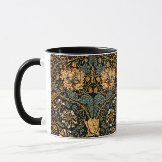 William Morris Antiek Honeysuckle Floral Pattern Mok (Links)