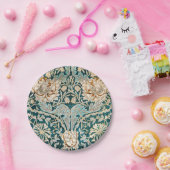 William Morris Antiek Honeysuckle Floral Pattern Papieren Bordje (Feest)