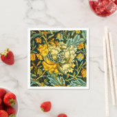 William Morris Antiek Honeysuckle Floral Pattern Servet (Insitu)