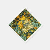 William Morris Antiek Honeysuckle Floral Pattern Servet (Hoek)