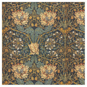 William Morris Antiek Honeysuckle Floral Pattern Stof