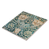 William Morris Antiek Honeysuckle Floral Pattern Tegeltje (Zijkant)